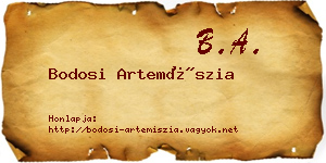 Bodosi Artemíszia névjegykártya